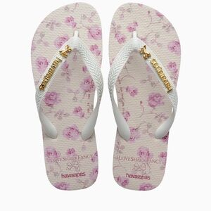LoveShackFancy x Havianas flip flops 7/8 - new with tags in box
